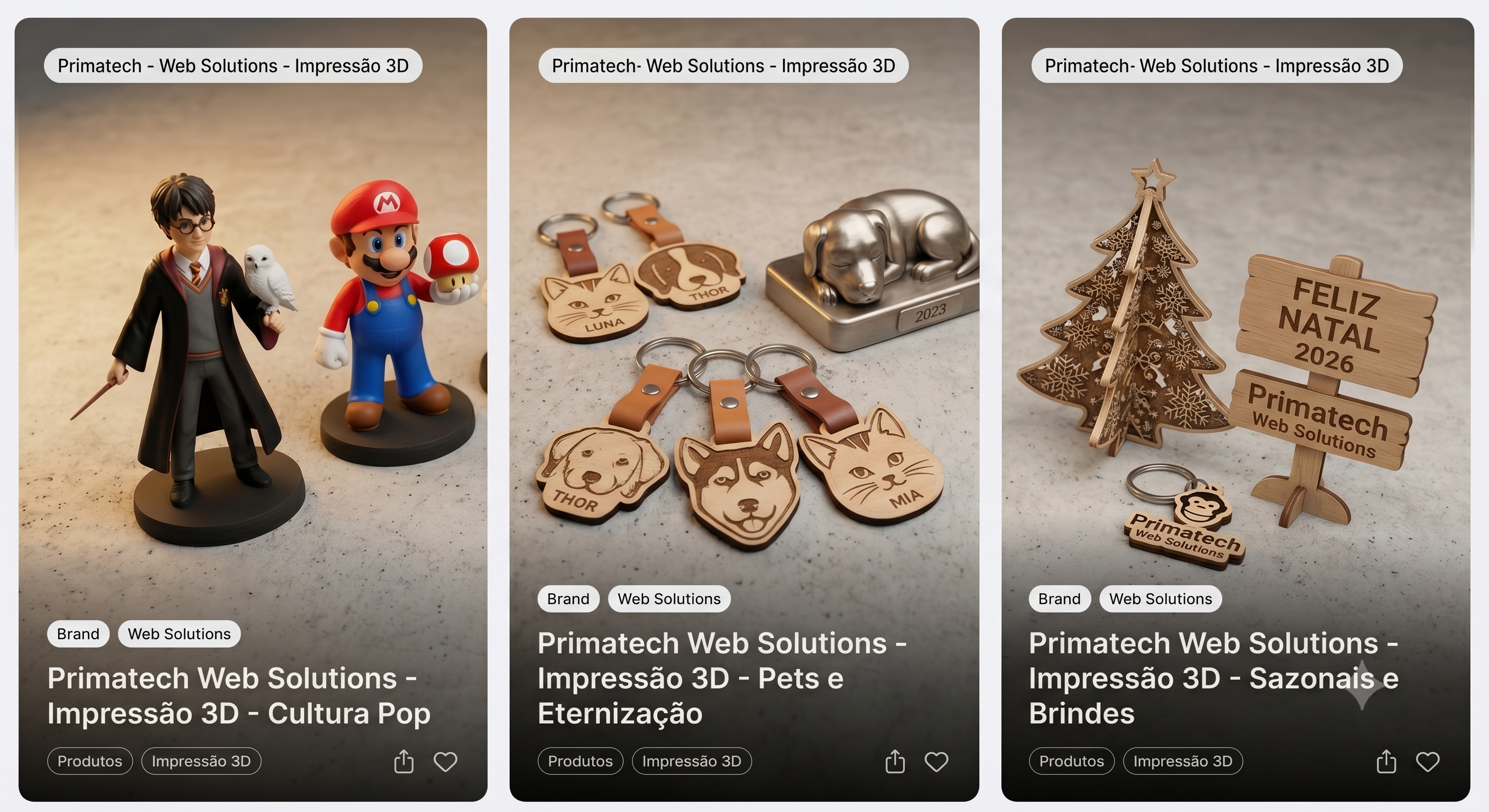 Mostruário Autêntico Impressão 3D